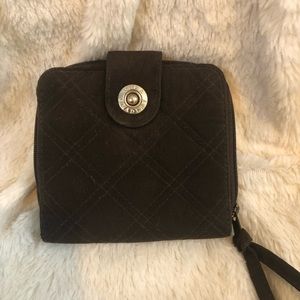 Vera Bradley Brown Quilted Wallet